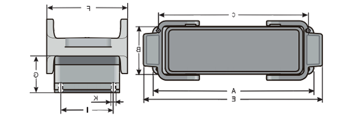 KDL 箱体安装、匹配型号KD/SG -24/4、H24B-AG、09300240301